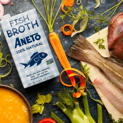 Aneto 100% Natural Visbouillon 1ltr, sfeerfoto 1