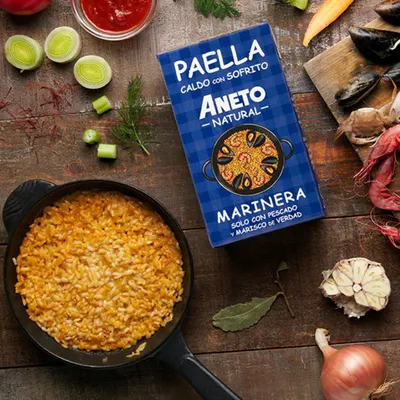 Aneto 100% Natural Bouillon Paella Marinera 1ltr, sfeerfoto 1
