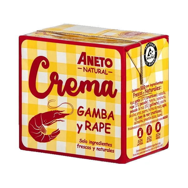 Aneto 100% Natural Crema de Gambas y Rape 500ml