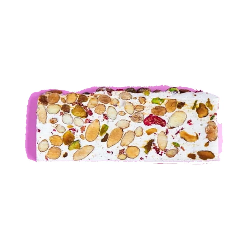 Bakkershart Nougat Reep Framboos 100g