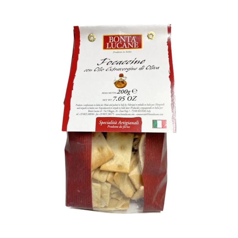 Bonta Lucane Focaccine – Extra virgin olive oil 200gr