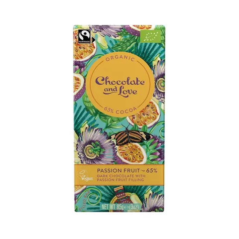 Chocolate & Love Bar Passion fruit 65% 80g