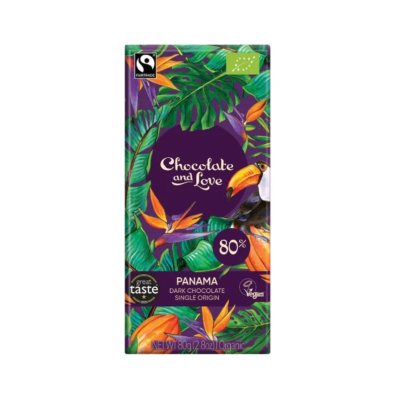 ChocLove Chocolate & Love Bar Panama80% 80g