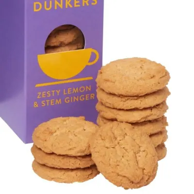 Dunkers Coffee Dunkers Zesty Lemon & Stem Ginger  150g, sfeerfoto 1