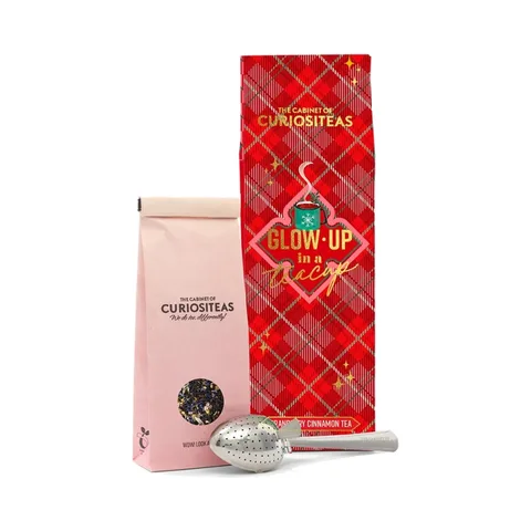 Curiositeas Cranberry Cinnamon Tea Giftbox - Tartan Red