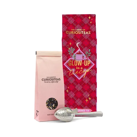 Curiositeas Winter Orange Tea Giftbox - Tartan Pink
