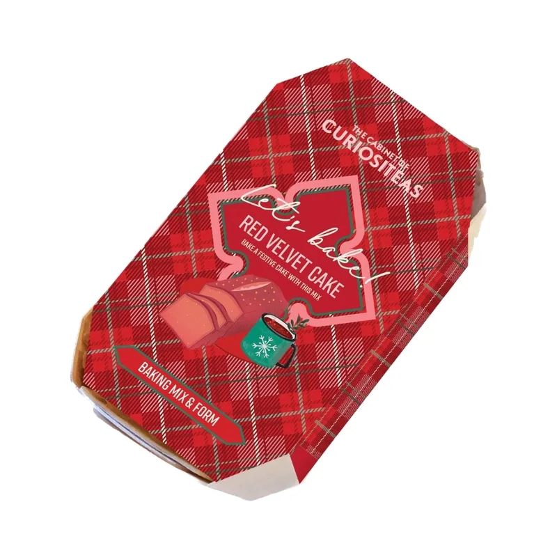 Curiositeas Red Velvet Cake Baking Kit - Tartan Red