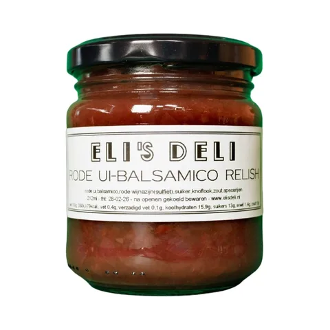 Eli's Deli Rode Ui Balsamico Relish 212ml