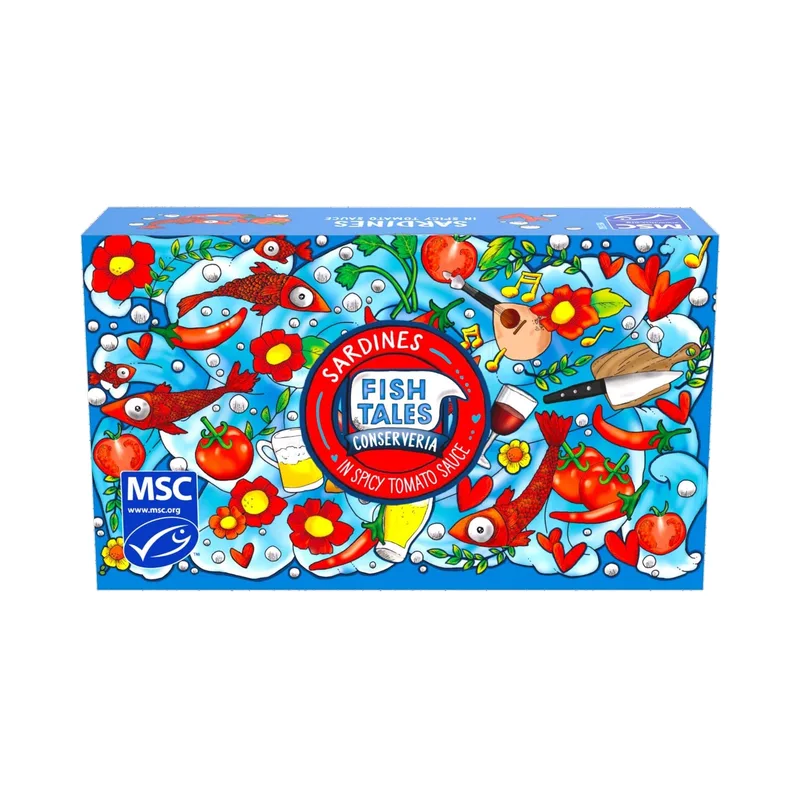 Fish Tales Sardines in Pittige Tomatensaus 120g