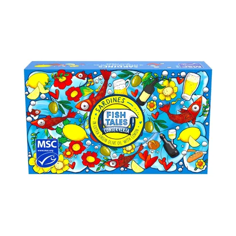 Fish Tales Sardines in Olijfolie met Citroen 120g