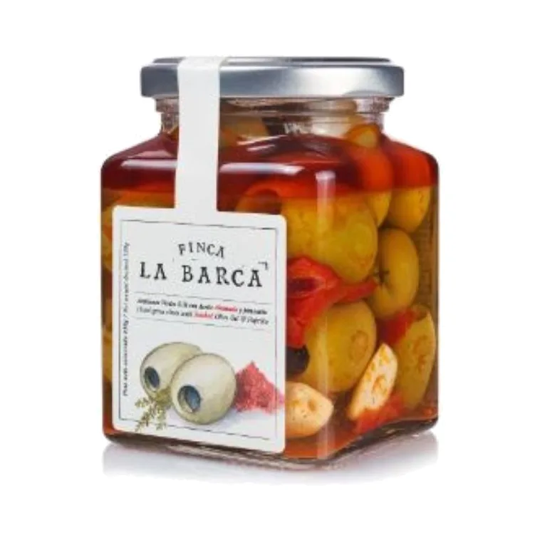 Finca La Barca Smoked Paprika Marinated Olives 130gr