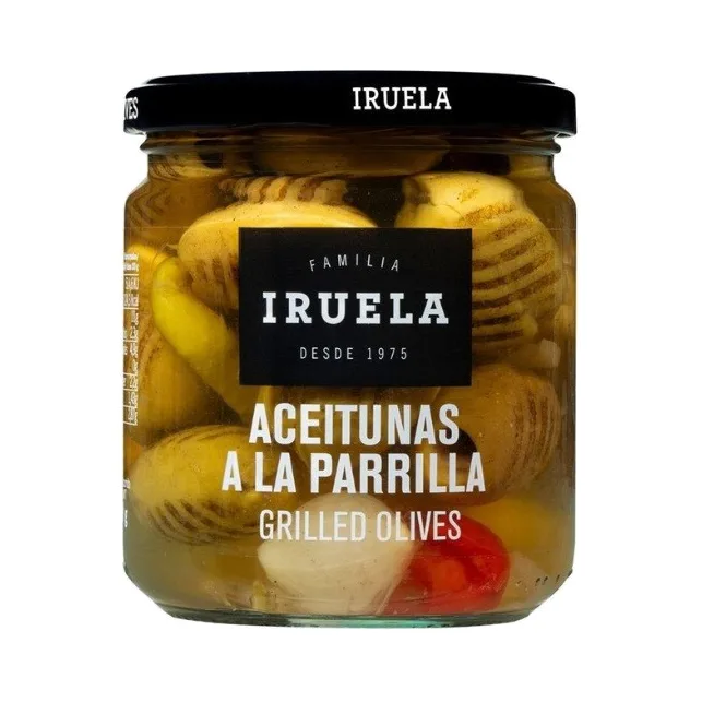 Iruela Gegrilde Olijven zonder pit 370ml
