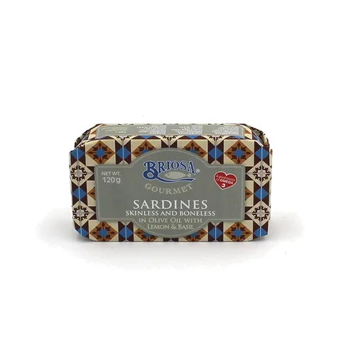 La Briosa Sardinesfilet in Olijfolie Citroen Basil 120g