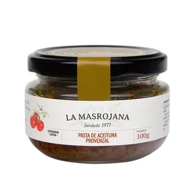 Masrojana La Masrojana Paté van Arbequina Olijven met Tomaat 100g, sfeerfoto 2