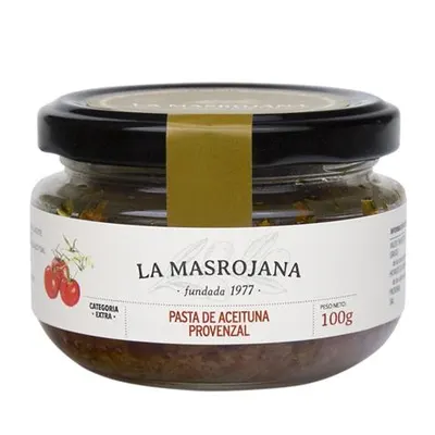 Masrojana La Masrojana Paté van Arbequina Olijven met Tomaat 100g, sfeerfoto 1