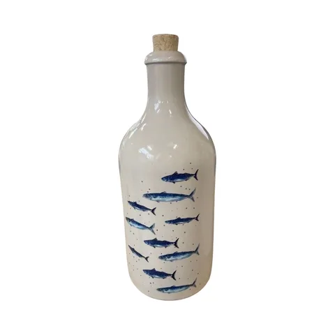 Marechal Fles Delftsblauwe Vissen leeg 500ml