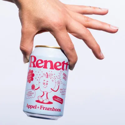 Renett Appel + Framboos 33cl, sfeerfoto 1