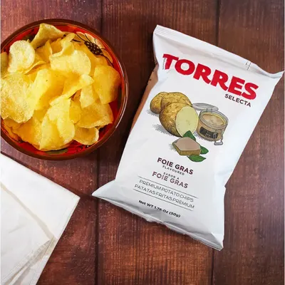 Torres Chips Foie Gras 150g, sfeerfoto 1