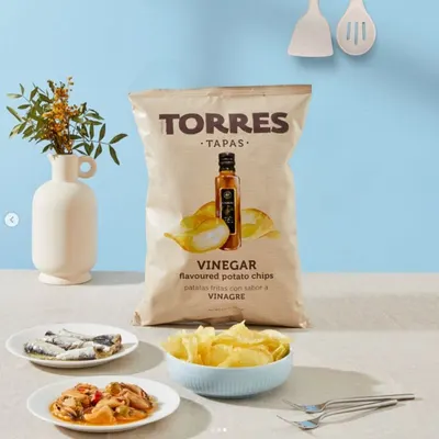 Torres Chips Vinegar 125g, sfeerfoto 1